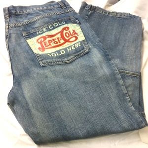 Pepsi-cola vintage Jeans men sz 40x34
